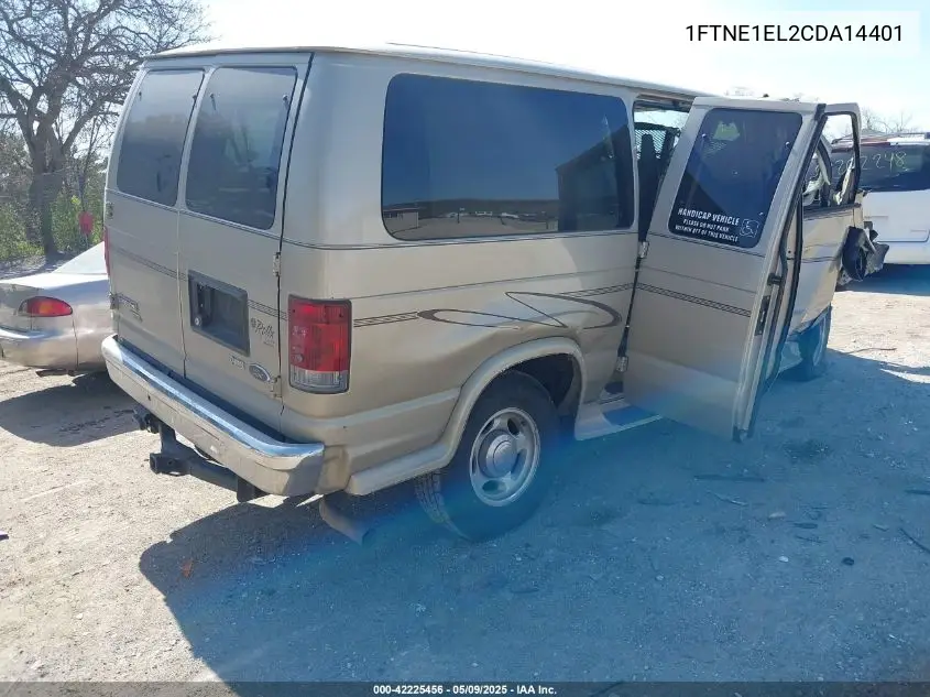2012 Ford E-150 Commercial VIN: 1FTNE1EL2CDA14401 Lot: 42225456