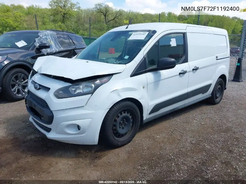 2015 Ford Transit Connect Xlt VIN: NM0LS7F72F1192400 Lot: 42253142