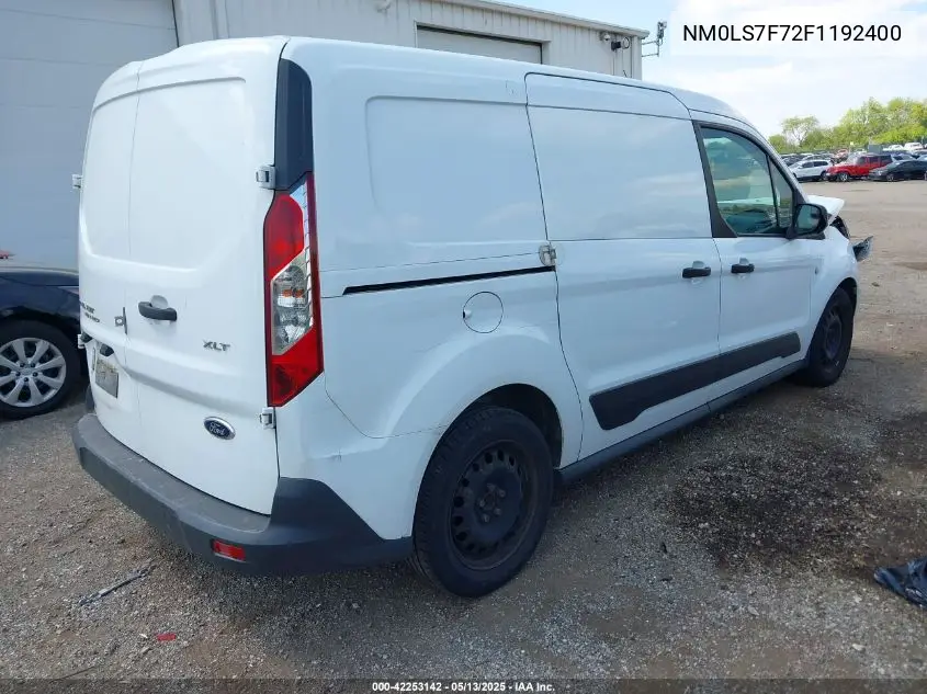 2015 Ford Transit Connect Xlt VIN: NM0LS7F72F1192400 Lot: 42253142