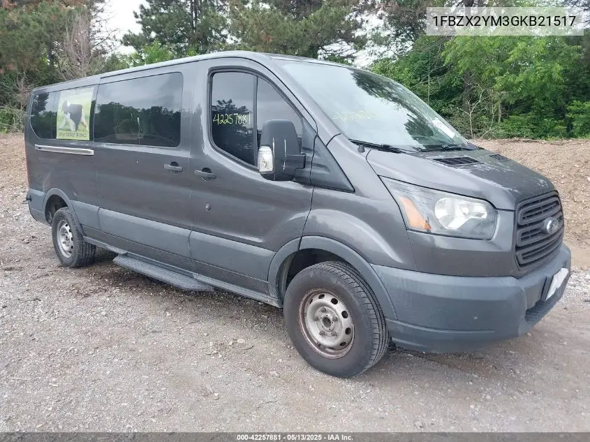 2016 Ford Transit-350 Xl VIN: 1FBZX2YM3GKB21517 Lot: 42257881