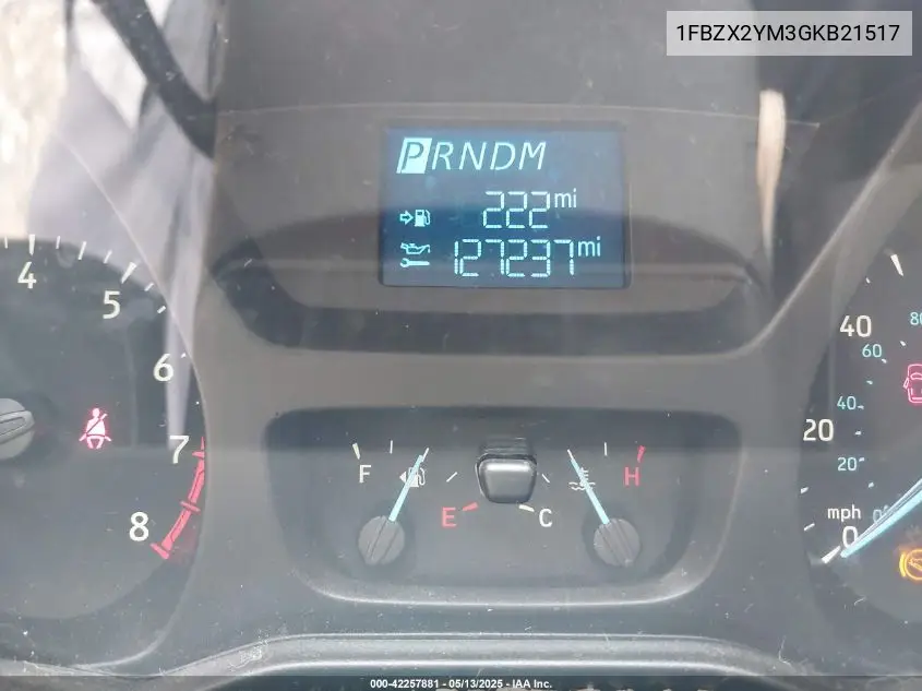 2016 Ford Transit-350 Xl VIN: 1FBZX2YM3GKB21517 Lot: 42257881