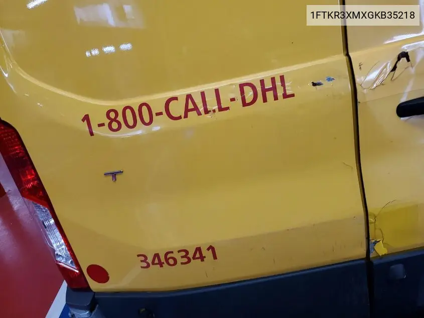 2016 Ford Transit T-250 VIN: 1FTKR3XMXGKB35218 Lot: 42262785