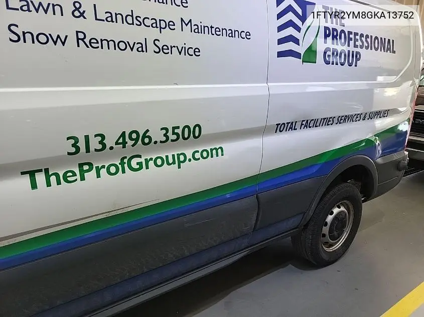 2016 Ford Transit T-250 VIN: 1FTYR2YM8GKA13752 Lot: 42271678