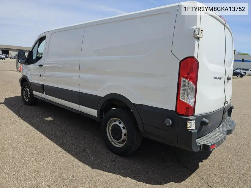 2016 Ford Transit T-250 VIN: 1FTYR2YM8GKA13752 Lot: 42271678