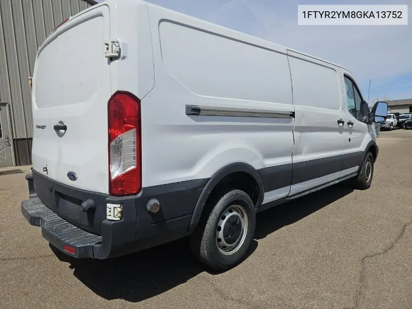 2016 Ford Transit T-250 VIN: 1FTYR2YM8GKA13752 Lot: 42271678