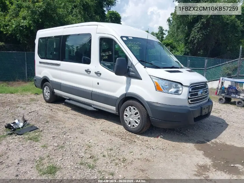 2016 Ford Transit-350 Xlt VIN: 1FBZX2CM1GKB57259 Lot: 42618676