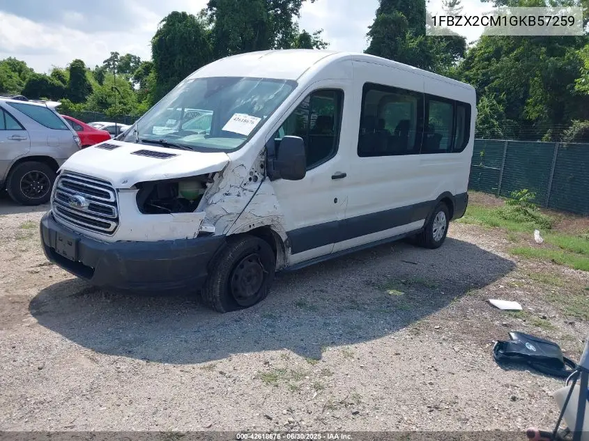 2016 Ford Transit-350 Xlt VIN: 1FBZX2CM1GKB57259 Lot: 42618676
