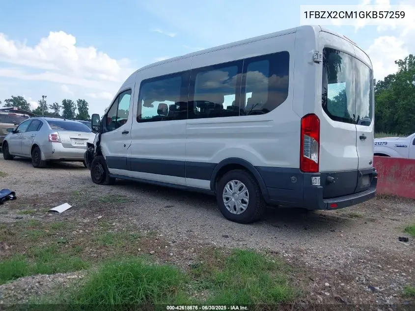 2016 Ford Transit-350 Xlt VIN: 1FBZX2CM1GKB57259 Lot: 42618676