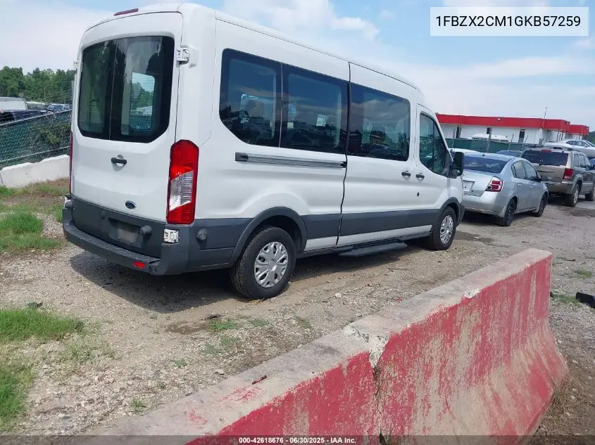 2016 Ford Transit-350 Xlt VIN: 1FBZX2CM1GKB57259 Lot: 42618676