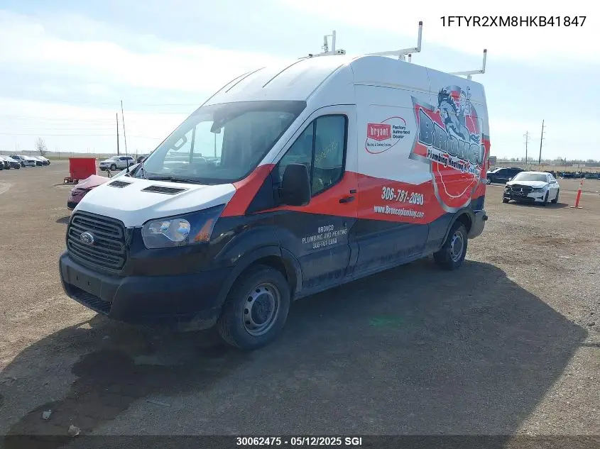 2017 Ford Transit T-250 VIN: 1FTYR2XM8HKB41847 Lot: 30062475