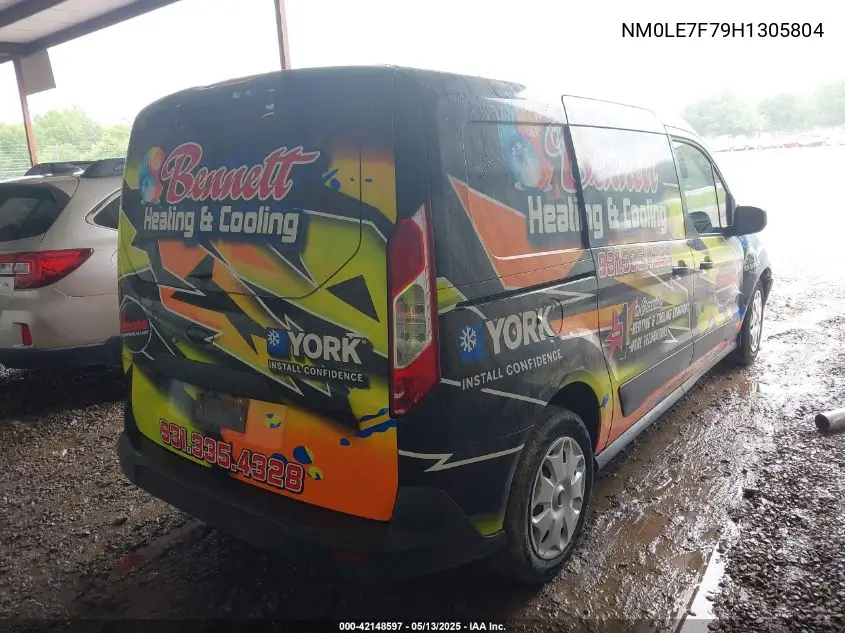 2017 Ford Transit Connect Xlt VIN: NM0LE7F79H1305804 Lot: 42148597