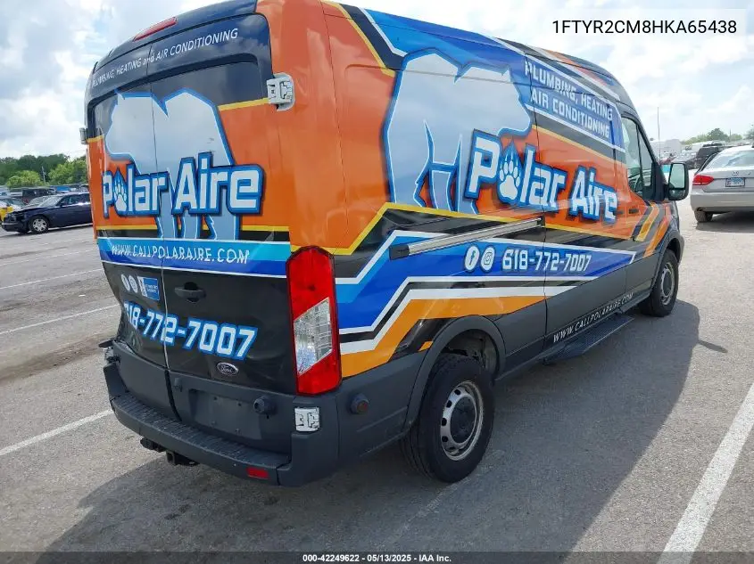 2017 Ford Transit-250 VIN: 1FTYR2CM8HKA65438 Lot: 42249622