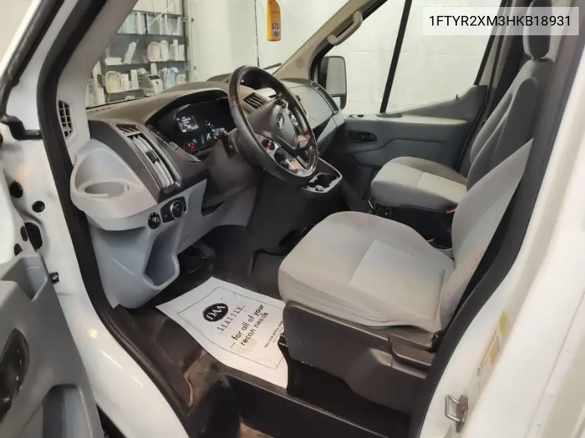 2017 Ford Transit T-250 VIN: 1FTYR2XM3HKB18931 Lot: 42651865