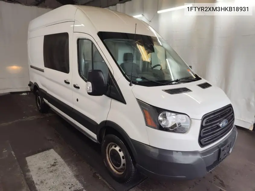 2017 Ford Transit T-250 VIN: 1FTYR2XM3HKB18931 Lot: 42651865