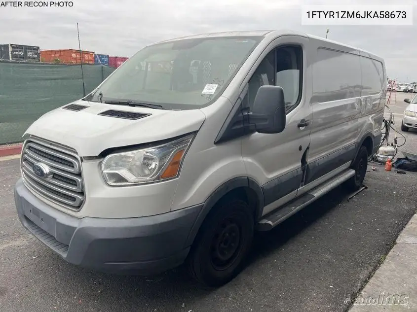 2018 Ford Transit T-250 VIN: 1FTYR1ZM6JKA58673 Lot: 42263545