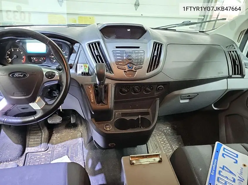 2018 Ford Transit T-250 VIN: 1FTYR1YG7JKB47664 Lot: 42271680