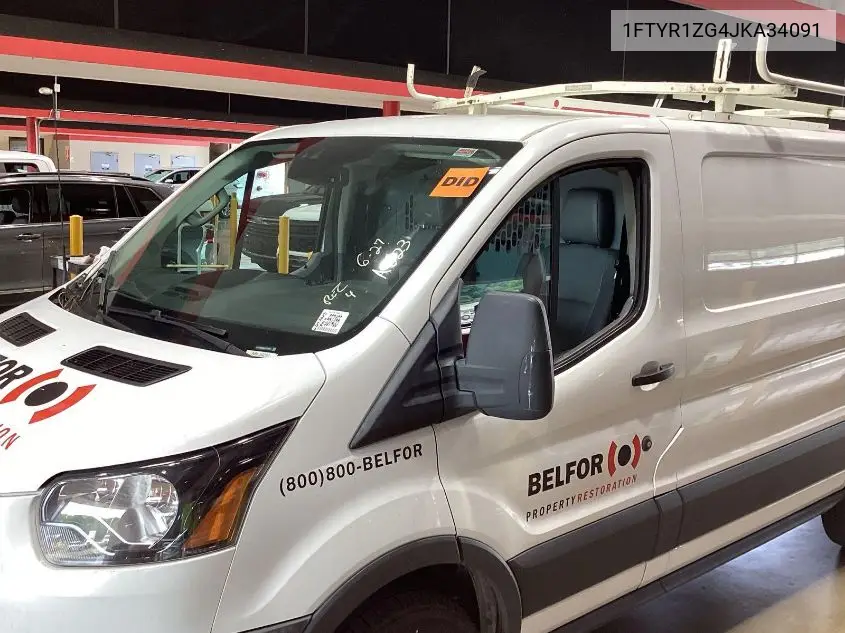 2018 Ford Transit T-250 VIN: 1FTYR1ZG4JKA34091 Lot: 42650298