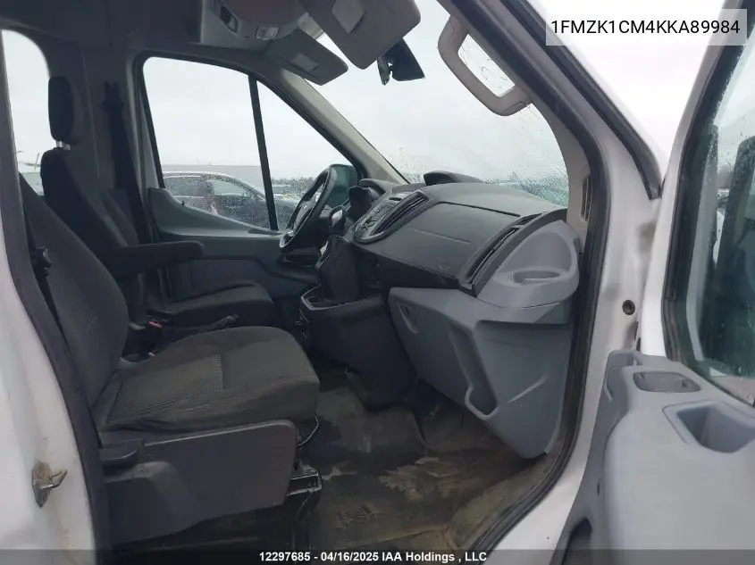 2019 Ford Transit T-150 VIN: 1FMZK1CM4KKA89984 Lot: 12297685