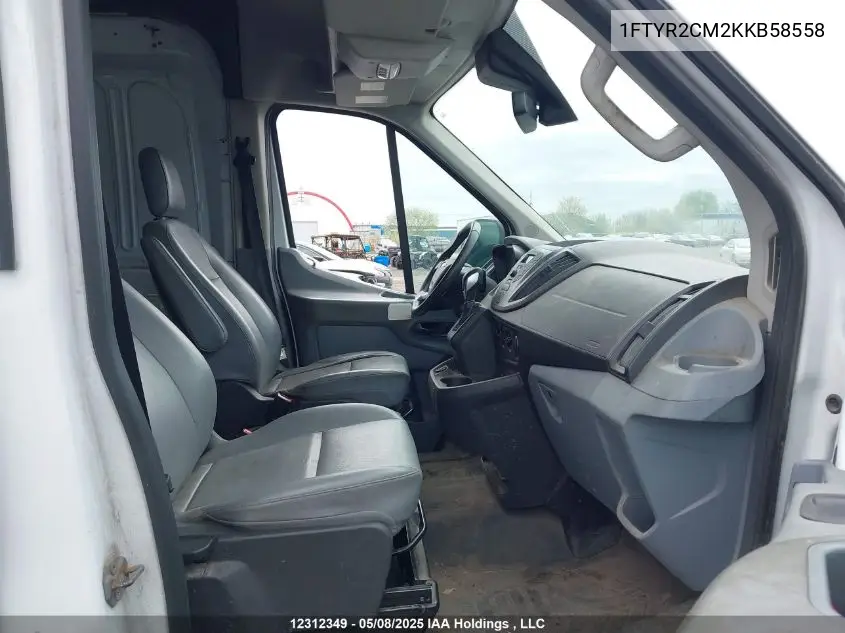 2019 Ford Transit VIN: 1FTYR2CM2KKB58558 Lot: 12312349