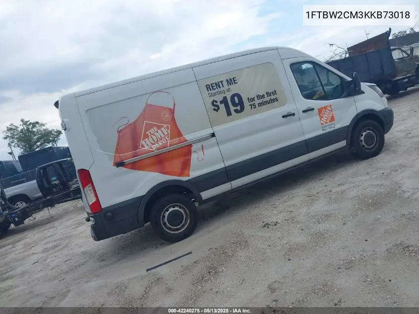2019 Ford Transit-350 VIN: 1FTBW2CM3KKB73018 Lot: 42240275