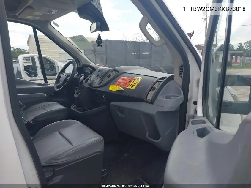 2019 Ford Transit-350 VIN: 1FTBW2CM3KKB73018 Lot: 42240275