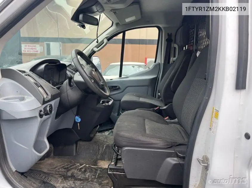 2019 Ford Transit T-250 VIN: 1FTYR1ZM2KKB02119 Lot: 42263459
