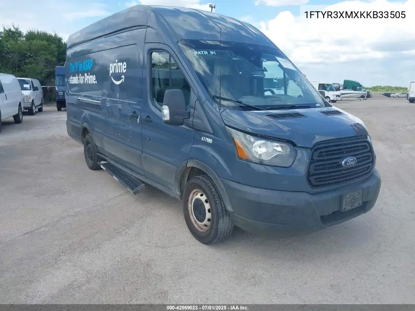 2019 Ford Transit-250 VIN: 1FTYR3XMXKKB33505 Lot: 42569023