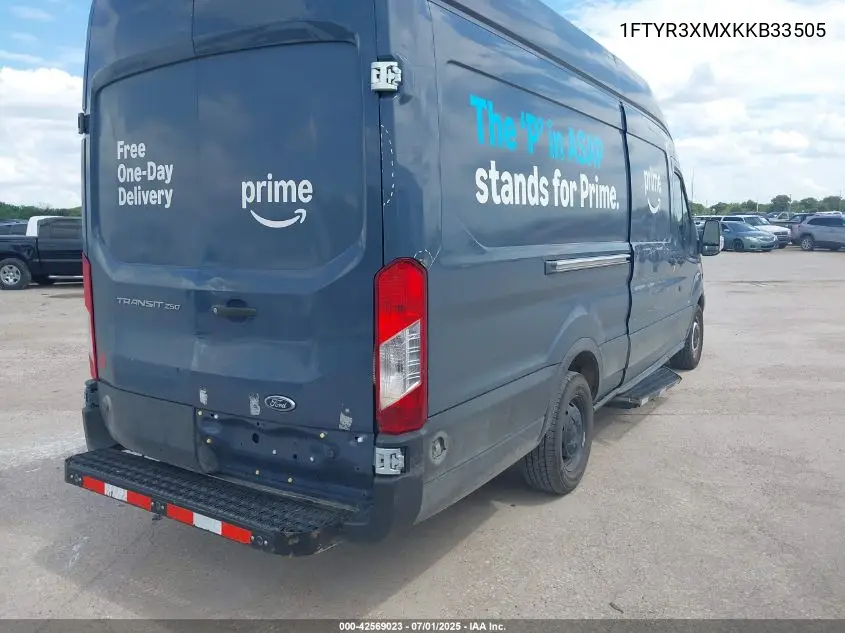 2019 Ford Transit-250 VIN: 1FTYR3XMXKKB33505 Lot: 42569023