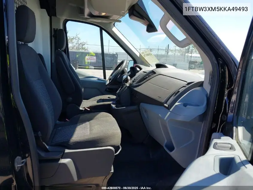 2019 Ford Transit-350 VIN: 1FTBW3XM5KKA49493 Lot: 42608570