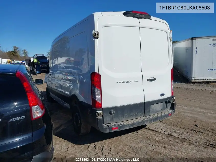 2020 Ford Transit T-250 VIN: 1FTBR1C80LKA08503 Lot: 12271863
