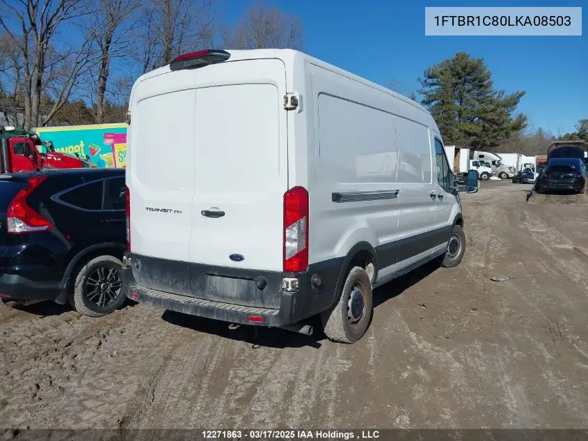 2020 Ford Transit T-250 VIN: 1FTBR1C80LKA08503 Lot: 12271863