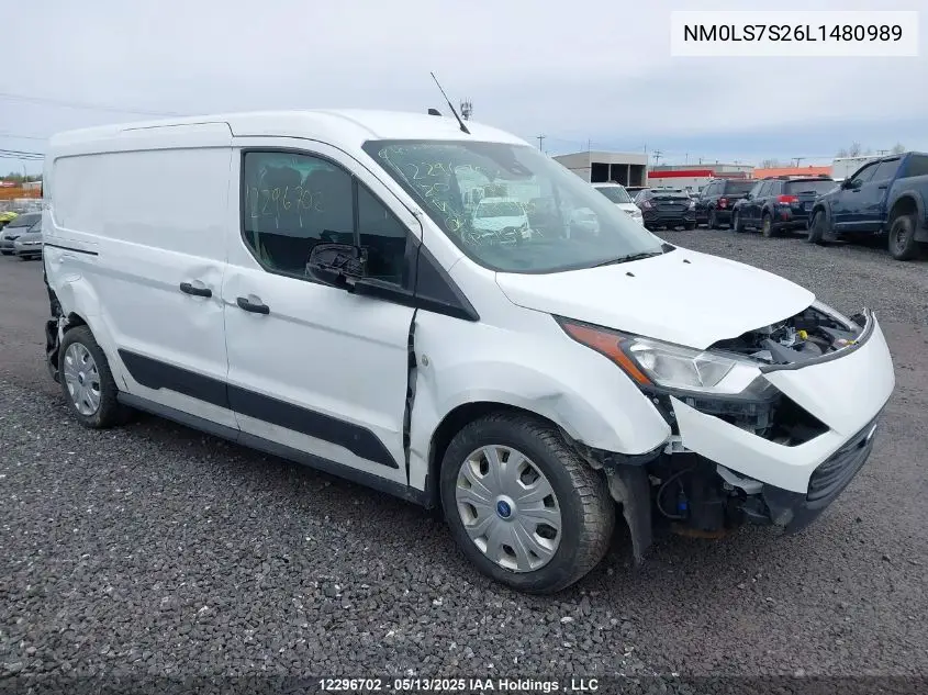 2020 Ford Transit Connect Xl VIN: NM0LS7S26L1480989 Lot: 12296702