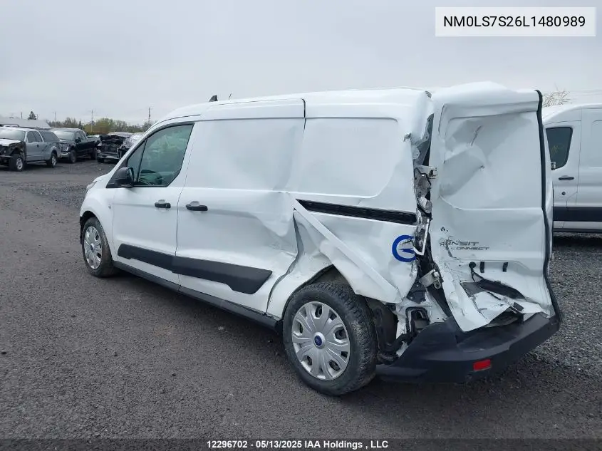 2020 Ford Transit Connect Xl VIN: NM0LS7S26L1480989 Lot: 12296702