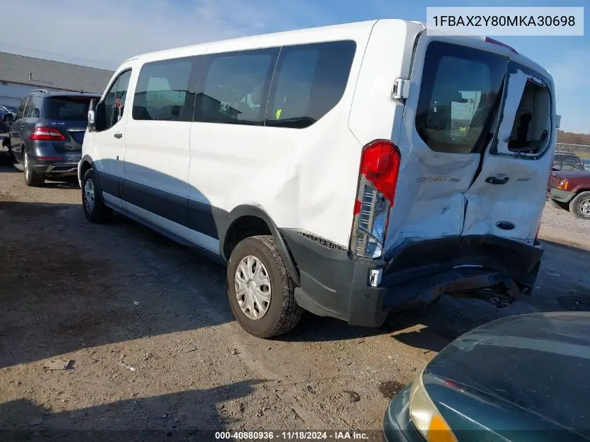 2021 Ford Transit-350 Passenger Van Xlt VIN: 1FBAX2Y80MKA30698 Lot: 40880936