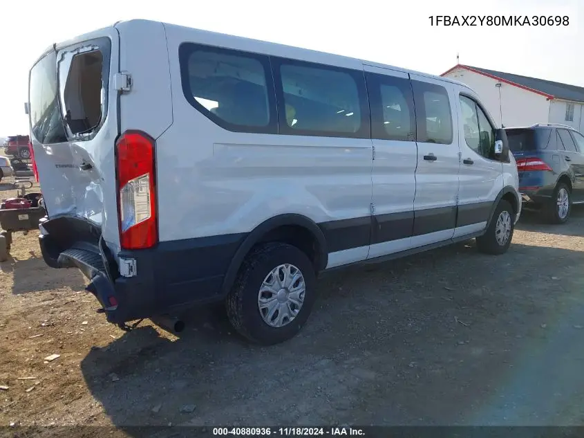 2021 Ford Transit-350 Passenger Van Xlt VIN: 1FBAX2Y80MKA30698 Lot: 40880936