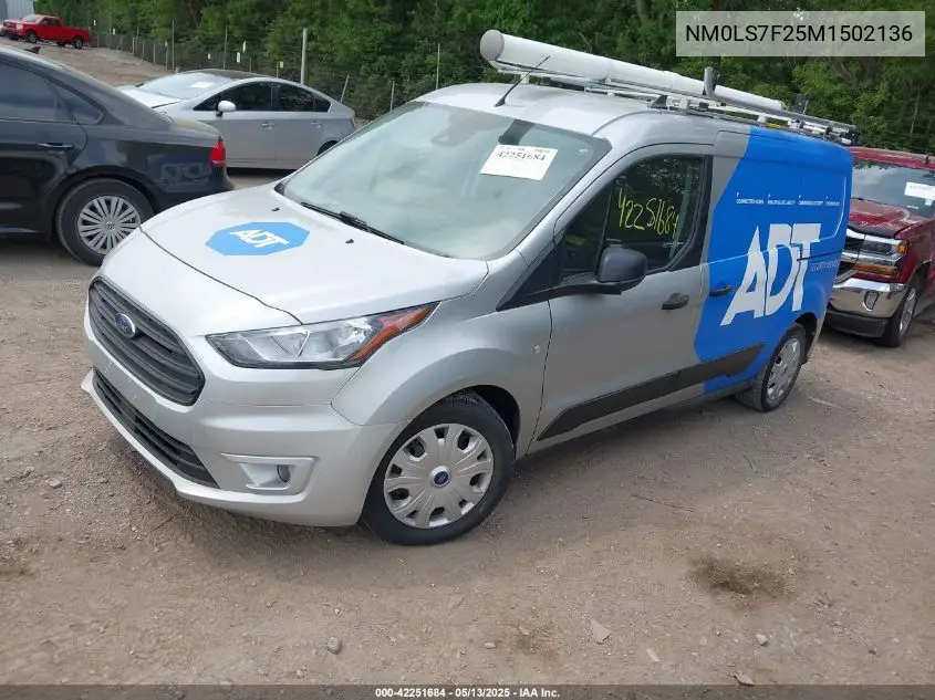 2021 Ford Transit Connect Xlt Cargo Van VIN: NM0LS7F25M1502136 Lot: 42251684
