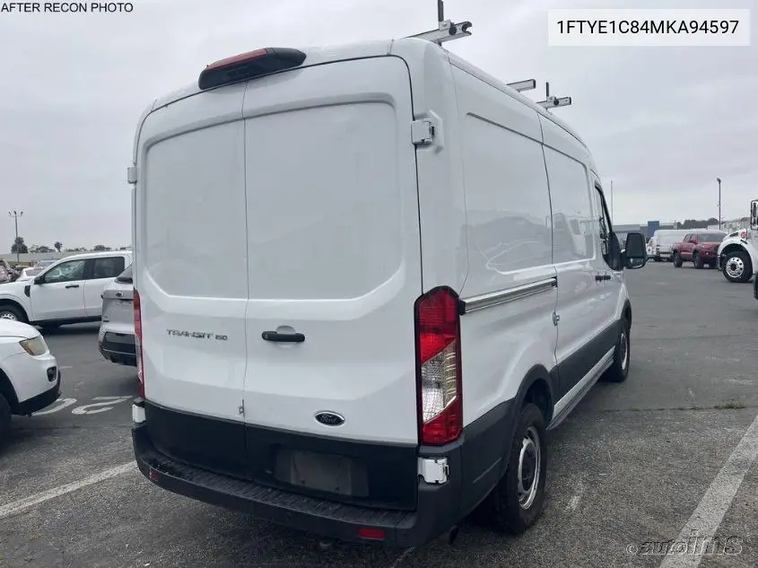 2021 Ford Transit T-150 VIN: 1FTYE1C84MKA94597 Lot: 42649637