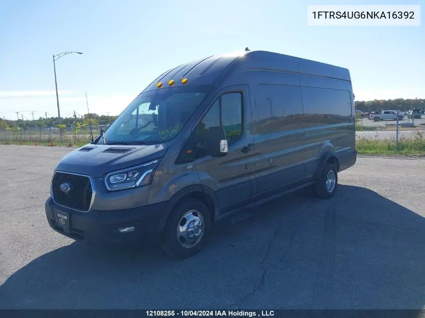 2022 Ford Transit VIN: 1FTRS4UG6NKA16392 Lot: 12108255