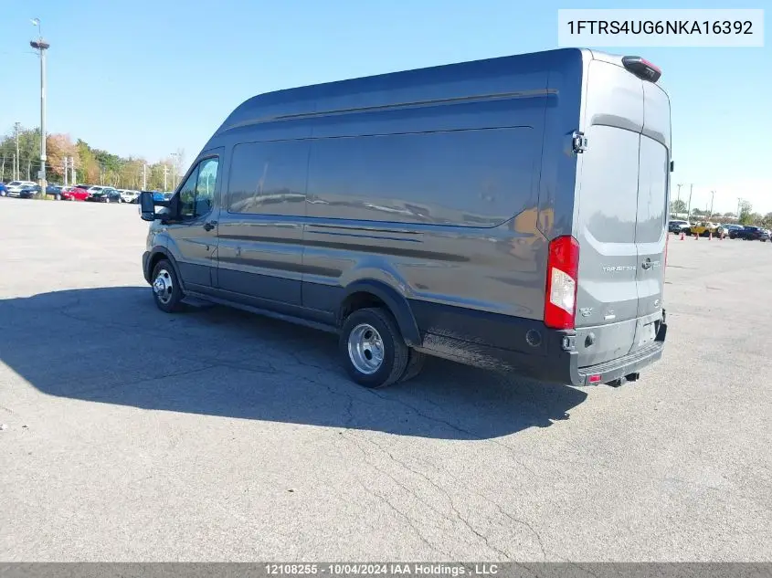 2022 Ford Transit VIN: 1FTRS4UG6NKA16392 Lot: 12108255