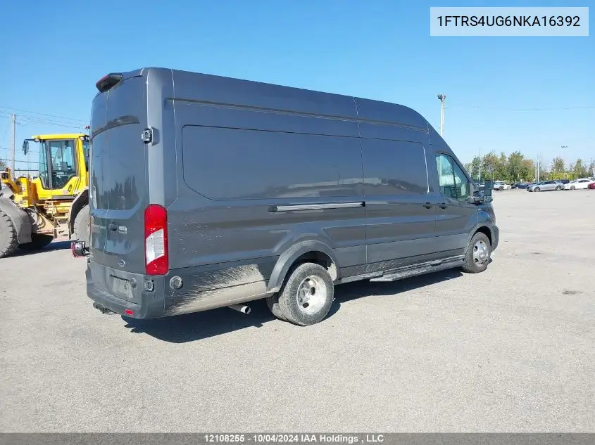 2022 Ford Transit VIN: 1FTRS4UG6NKA16392 Lot: 12108255