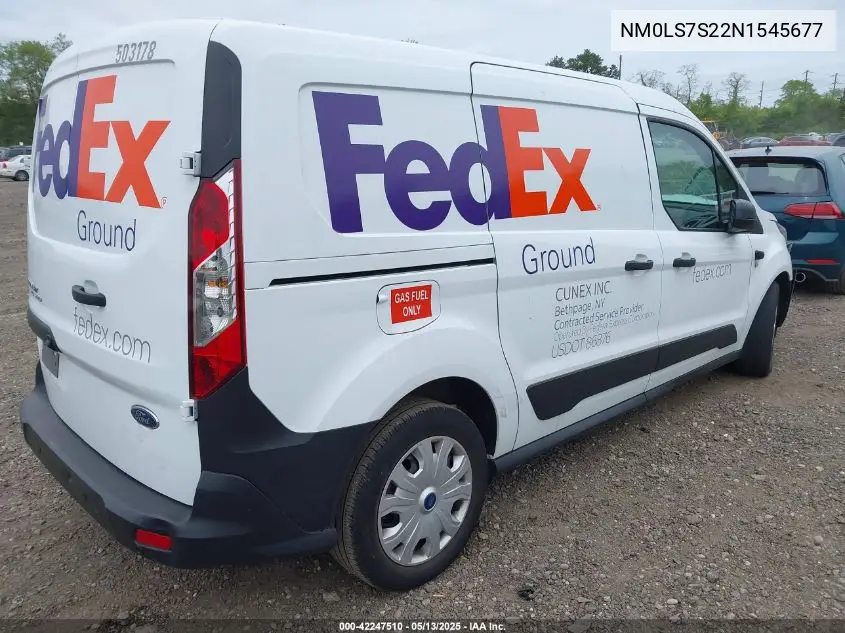 2022 Ford Transit Connect Xl Cargo Van VIN: NM0LS7S22N1545677 Lot: 42247510