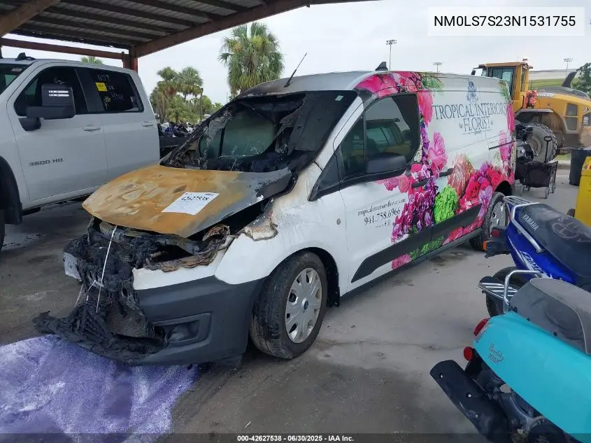 2022 Ford Transit Connect Xl Cargo Van VIN: NM0LS7S23N1531755 Lot: 42627538