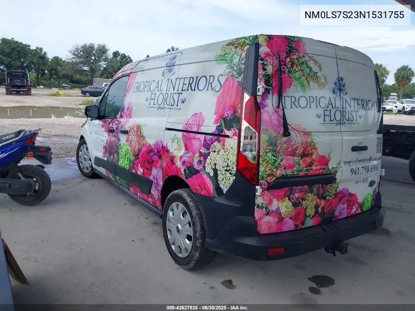 2022 Ford Transit Connect Xl Cargo Van VIN: NM0LS7S23N1531755 Lot: 42627538