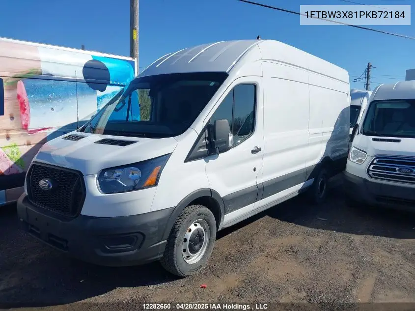2023 Ford Transit T-350 VIN: 1FTBW3X81PKB72184 Lot: 12282650