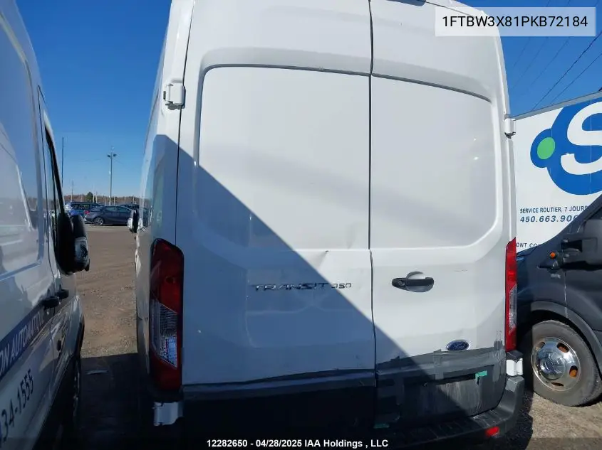 2023 Ford Transit T-350 VIN: 1FTBW3X81PKB72184 Lot: 12282650