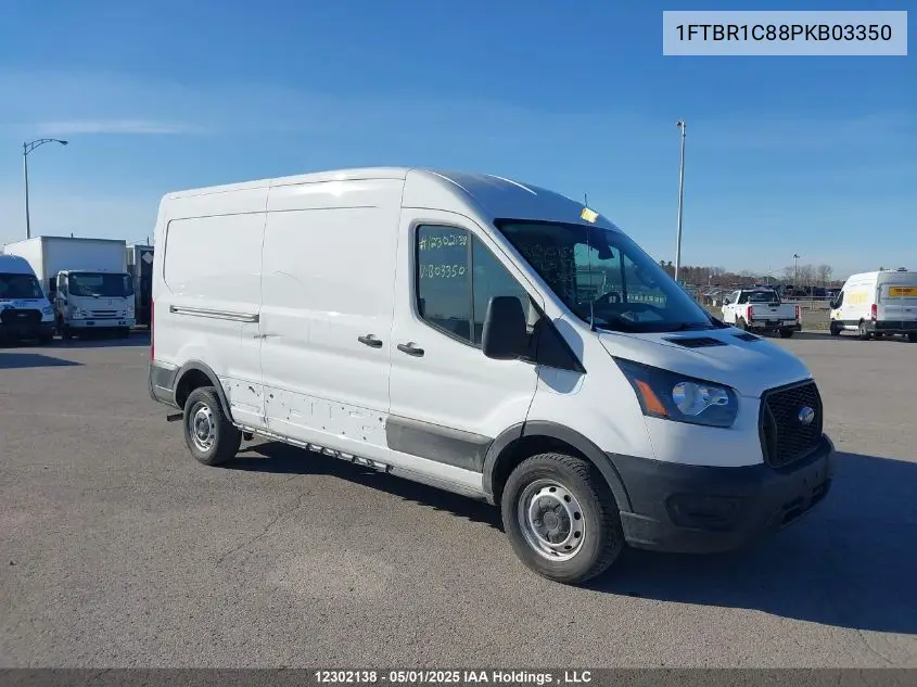 2023 Ford Transit T-250 VIN: 1FTBR1C88PKB03350 Lot: 12302138