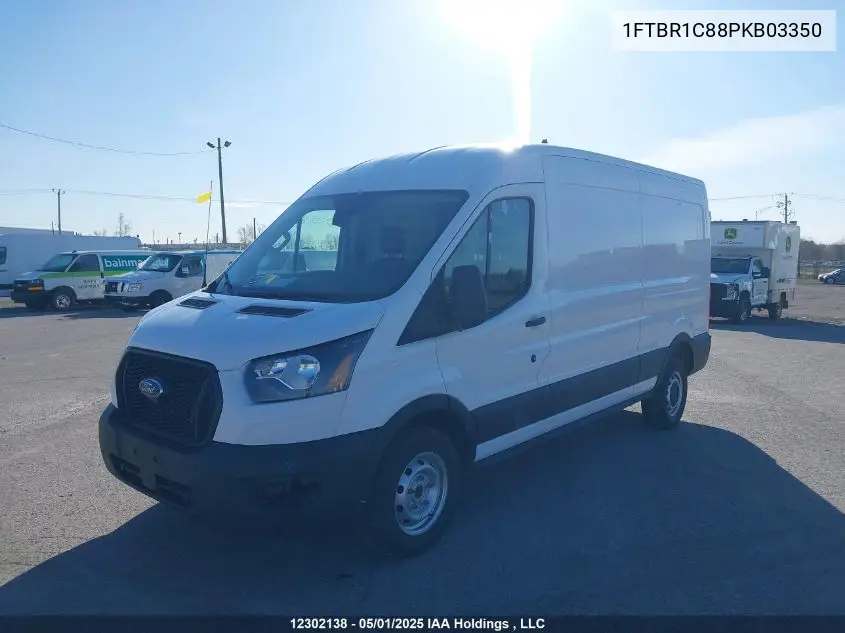 2023 Ford Transit T-250 VIN: 1FTBR1C88PKB03350 Lot: 12302138