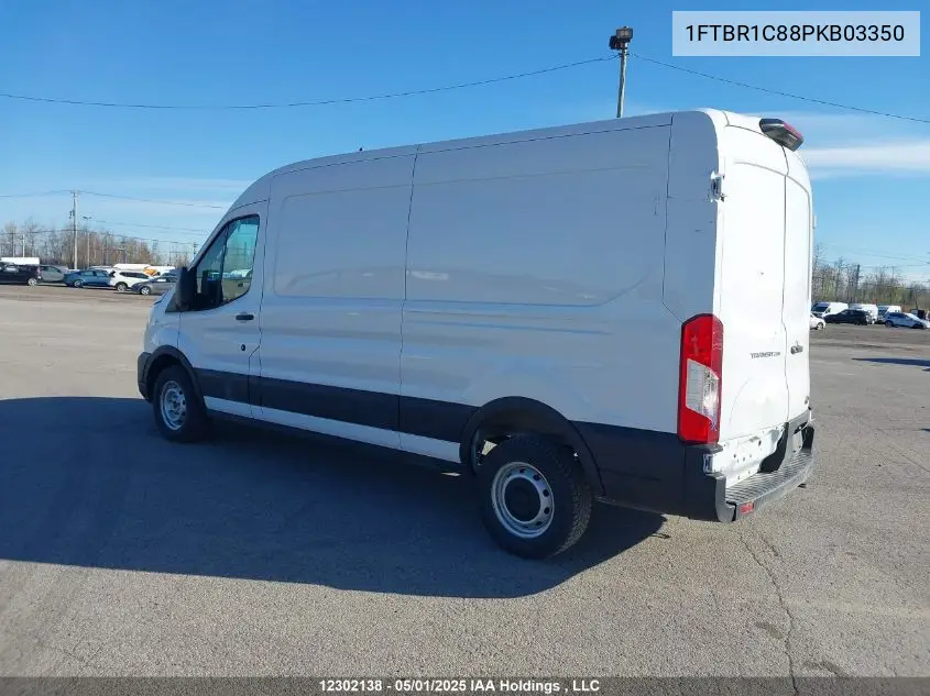 2023 Ford Transit T-250 VIN: 1FTBR1C88PKB03350 Lot: 12302138