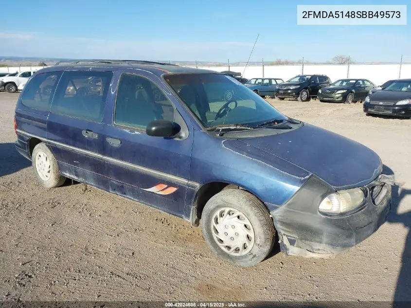 1995 Ford Windstar Wagon VIN: 2FMDA5148SBB49573 Lot: 42024606