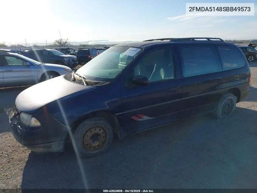 1995 Ford Windstar Wagon VIN: 2FMDA5148SBB49573 Lot: 42024606